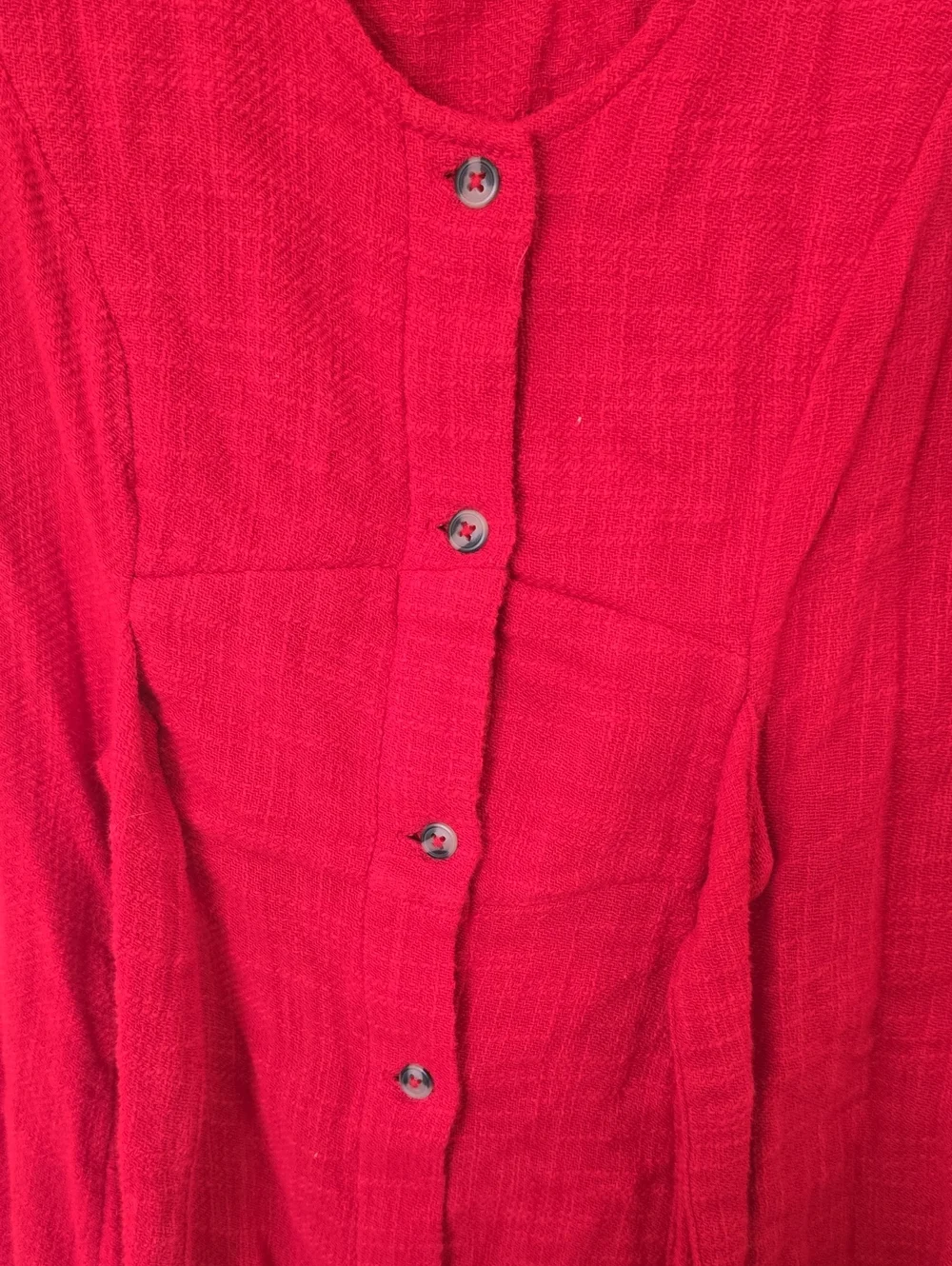 Free People Button Down Tie Dress